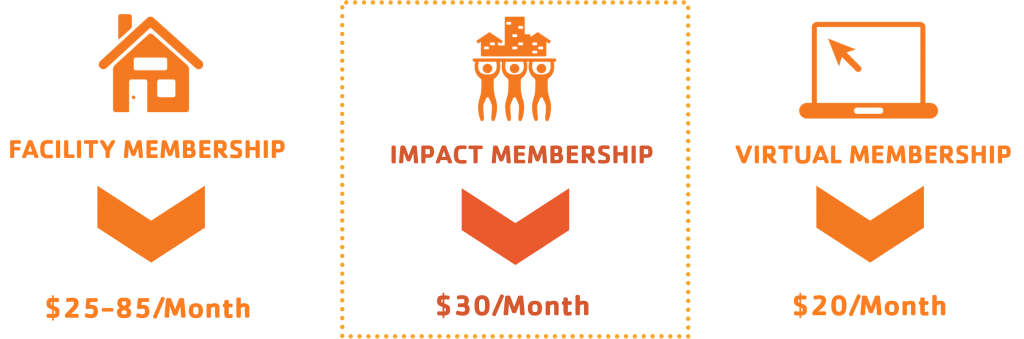 Impact Membership Options Graphic