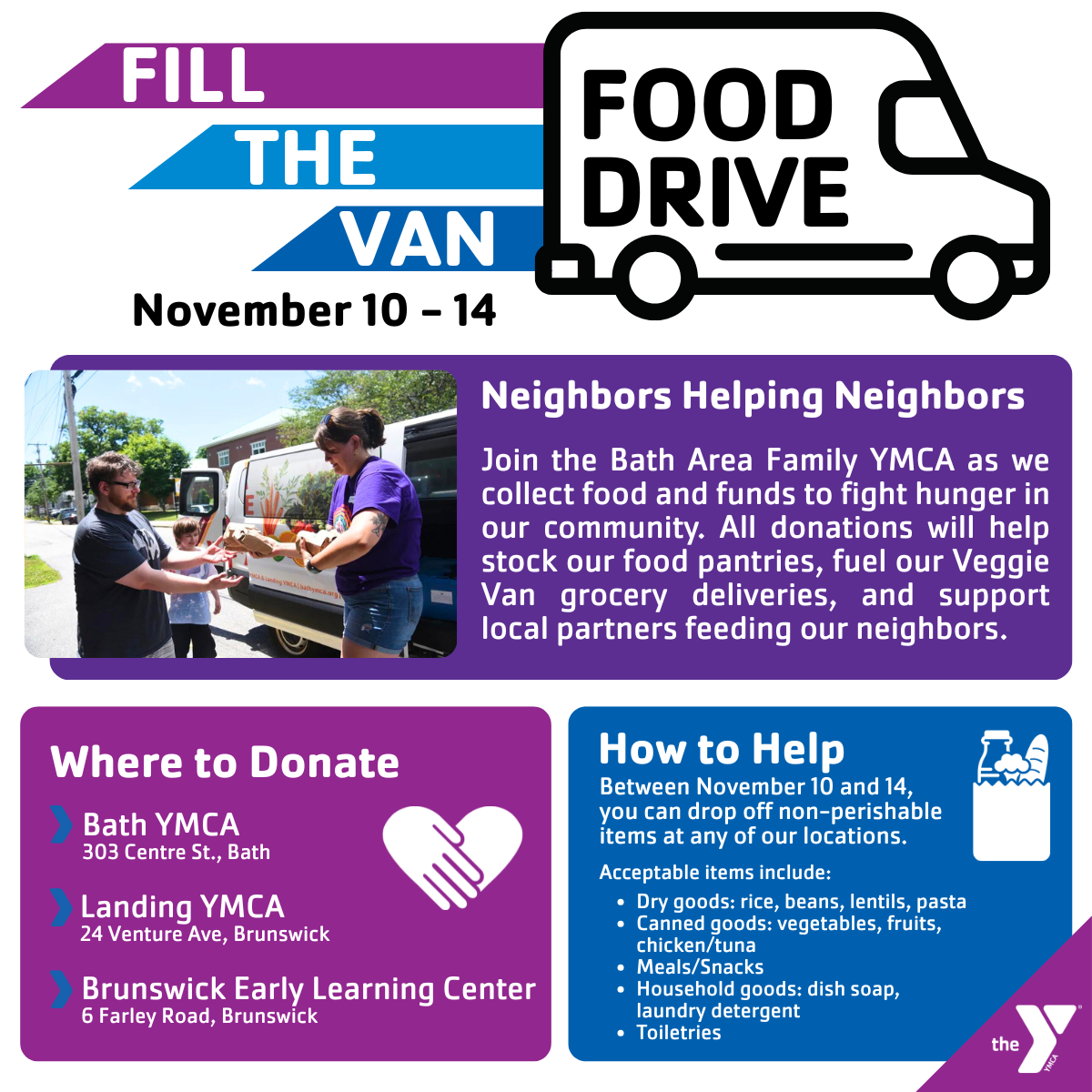 Fill the van food drive (1200 x 1200 px)